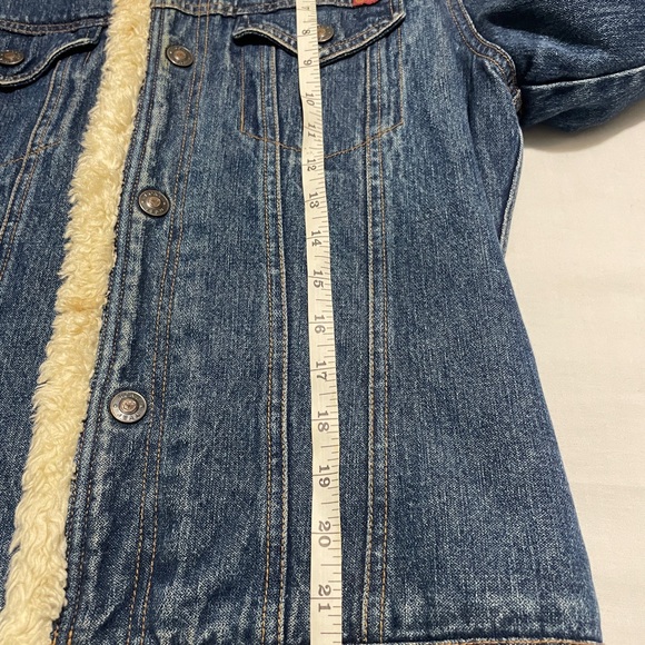 Girls ROXY JACKET! SIZE LARGE Sherpa Lined Denim Jean Jacket *FREE SHIPPING!* - Picture 11 of 11